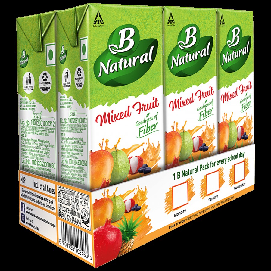 B Natural Sixers Pack Mixed Fruit Juice