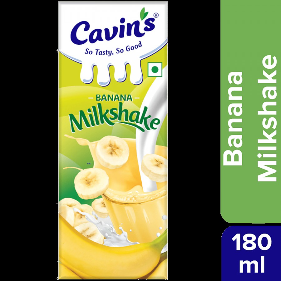 Cavins Banana Milkshake - Rich In Calcium