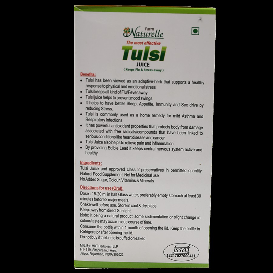 Farm Naturelle Tulsi Juice