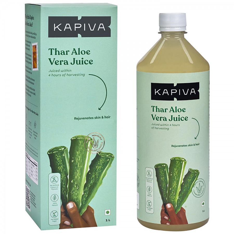 Kapiva Aloe Vera Juice & Wheatgrass Juice - Super Saver Pack