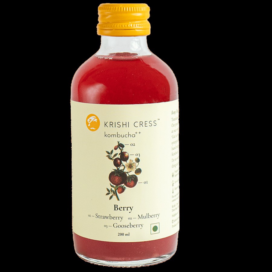 Krishi Cress Kombucha Berry - Strawberry