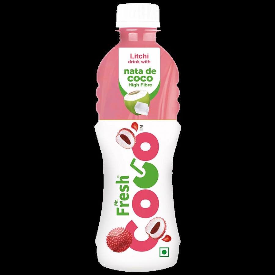 Mr. Fresh Coco Litchi Drink With Nata De Coco - Refreshing Fruity Beverage