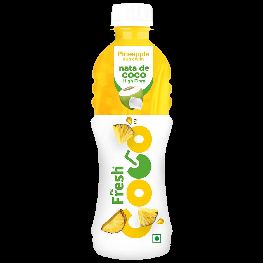 Mr. Fresh Coco Pineapple Drink With Nata De Coco - Refreshing Fruity Beverage