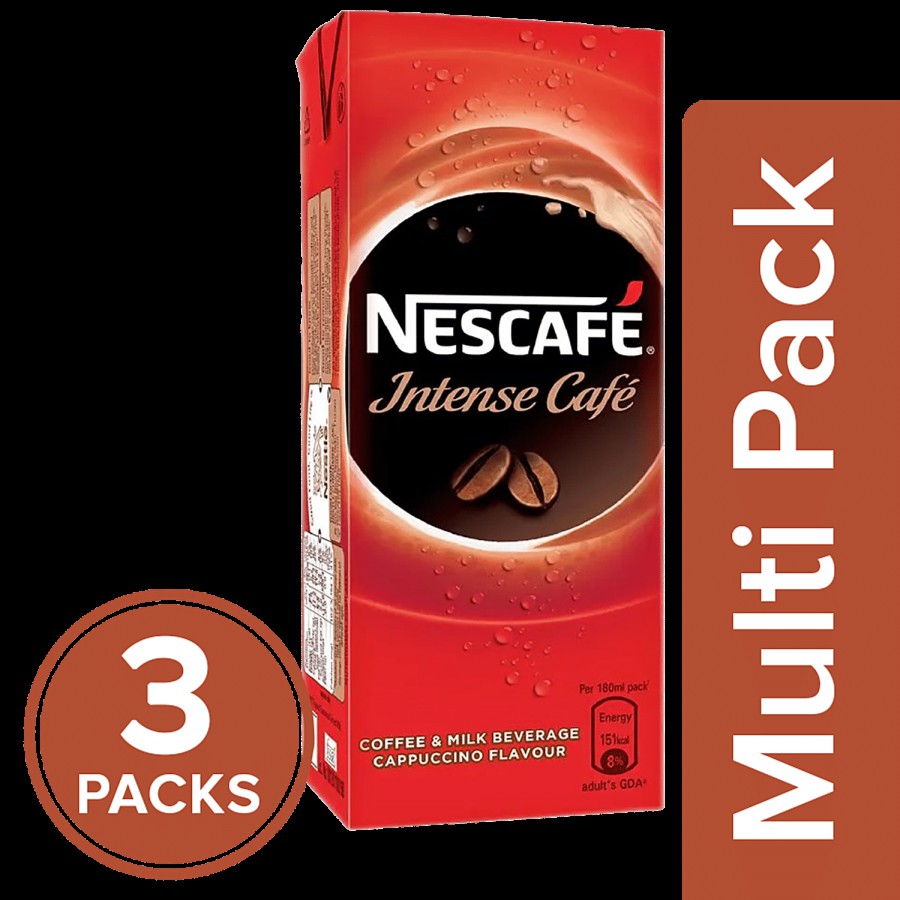 Nescafe  Intense Café Ready To Drink Coffee & Milk Beverage - Cappuccino Flavour