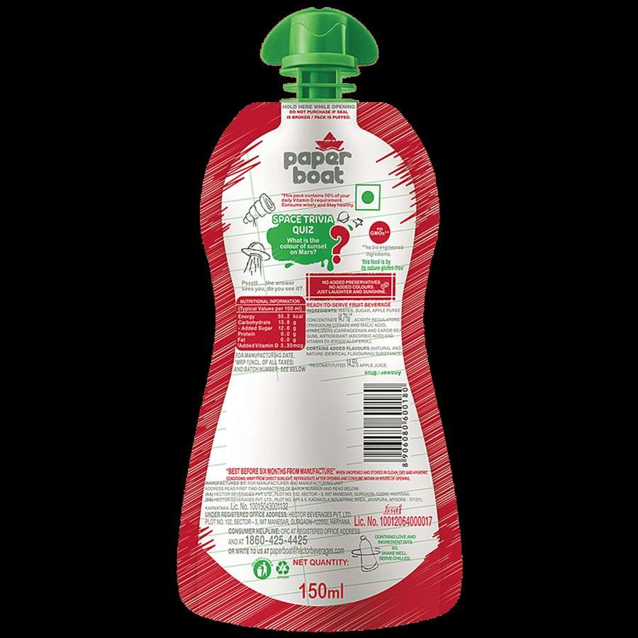 Paper Boat Apple Juice - Rich In Vitamin D