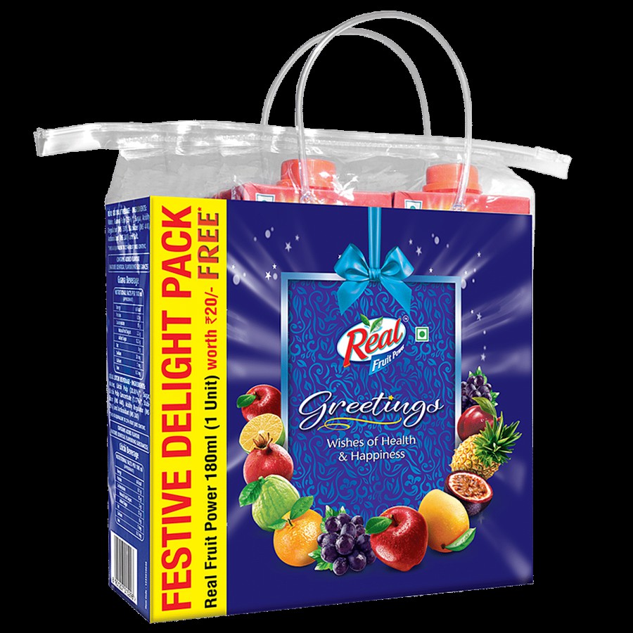 Real Festive Delight Gift Pack - Guava & Litchi