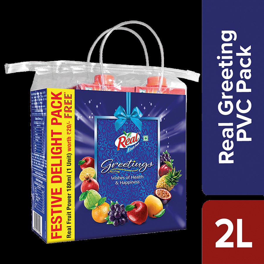 Real Festive Delight Gift Pack - Guava & Litchi