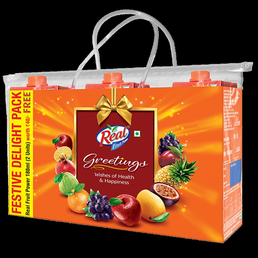 Real Festive Delight Gift Pack - Mixed Fruit & Orange