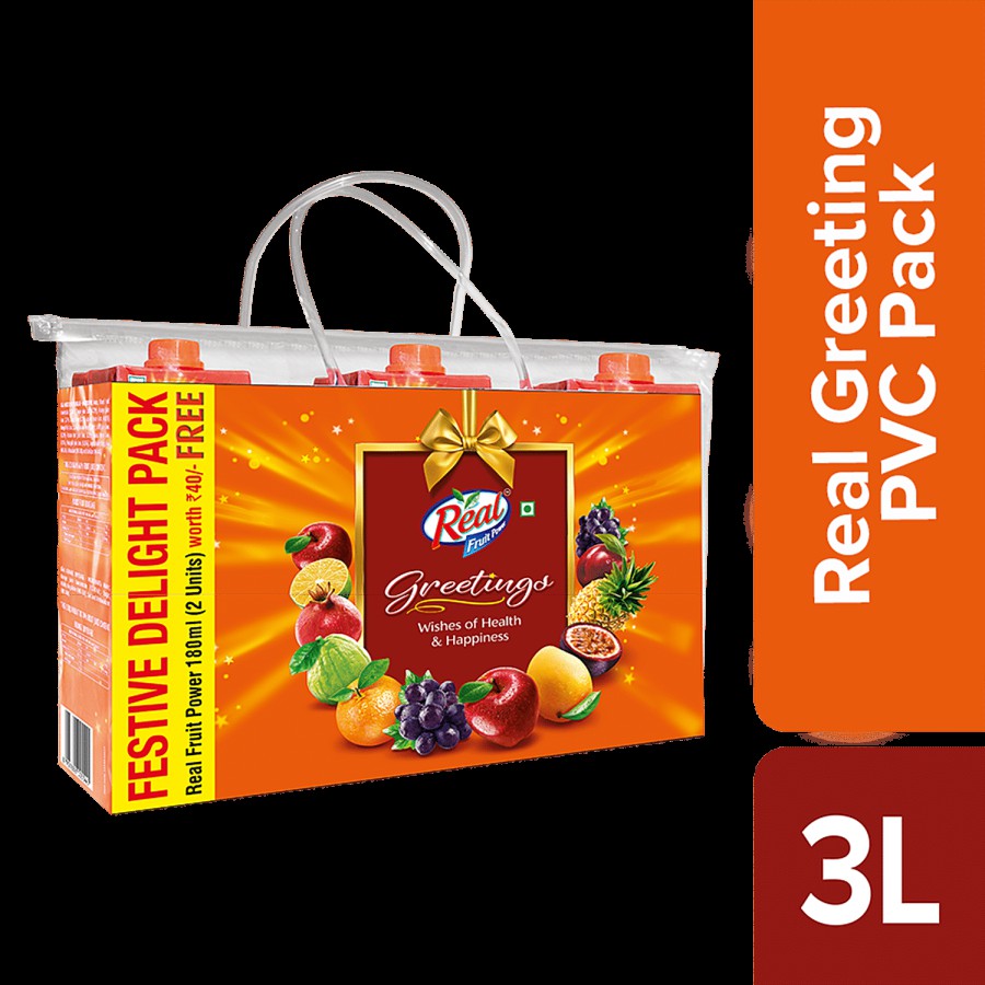 Real Festive Delight Gift Pack - Mixed Fruit & Orange