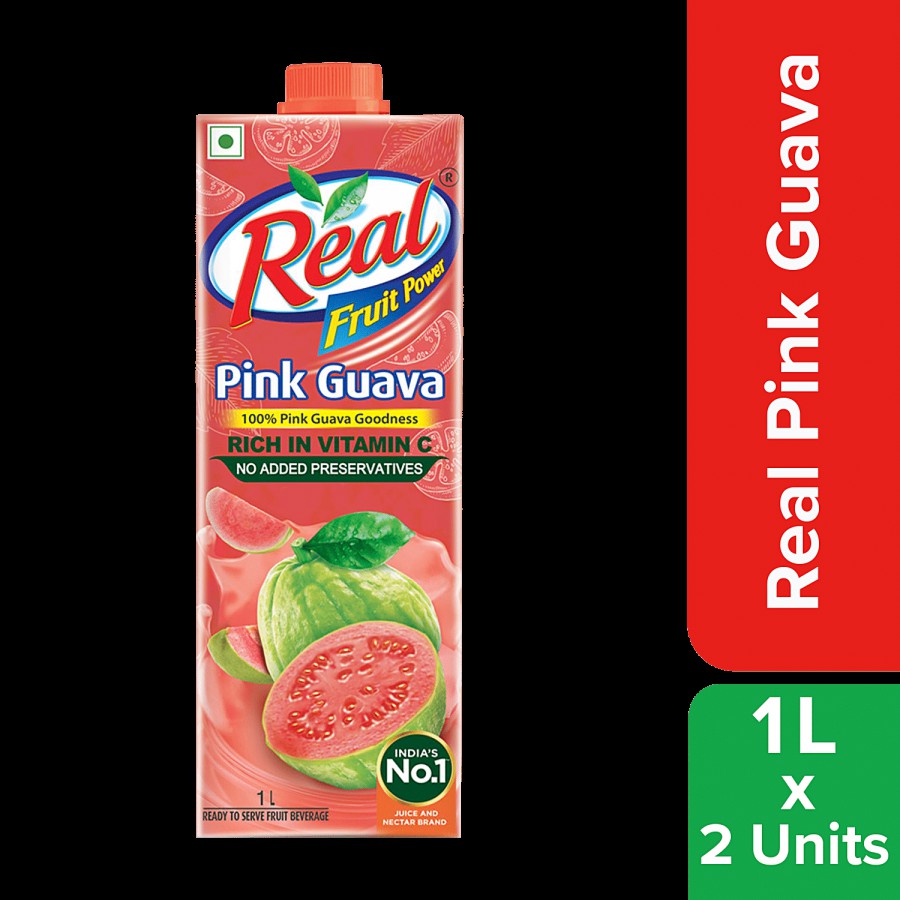 Real Fruit Power Pink Guava Juice