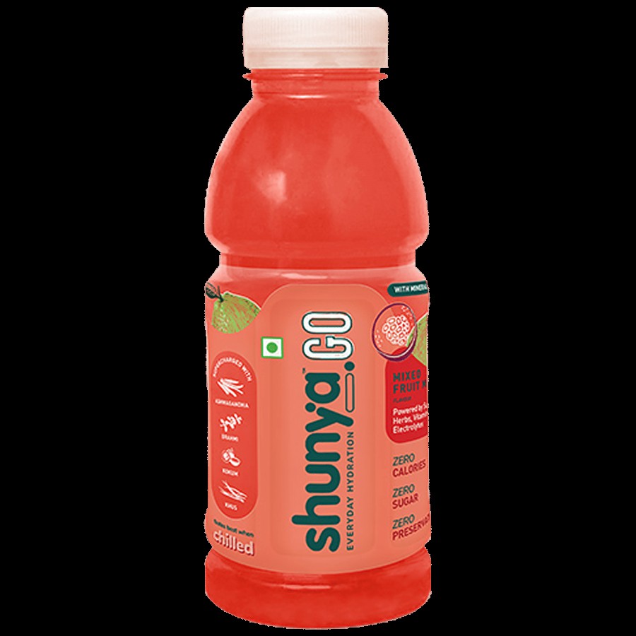 Shunya Go Mixed Fruit Mania - Active Hydration Drink With Zero Sugar & No Preservatives