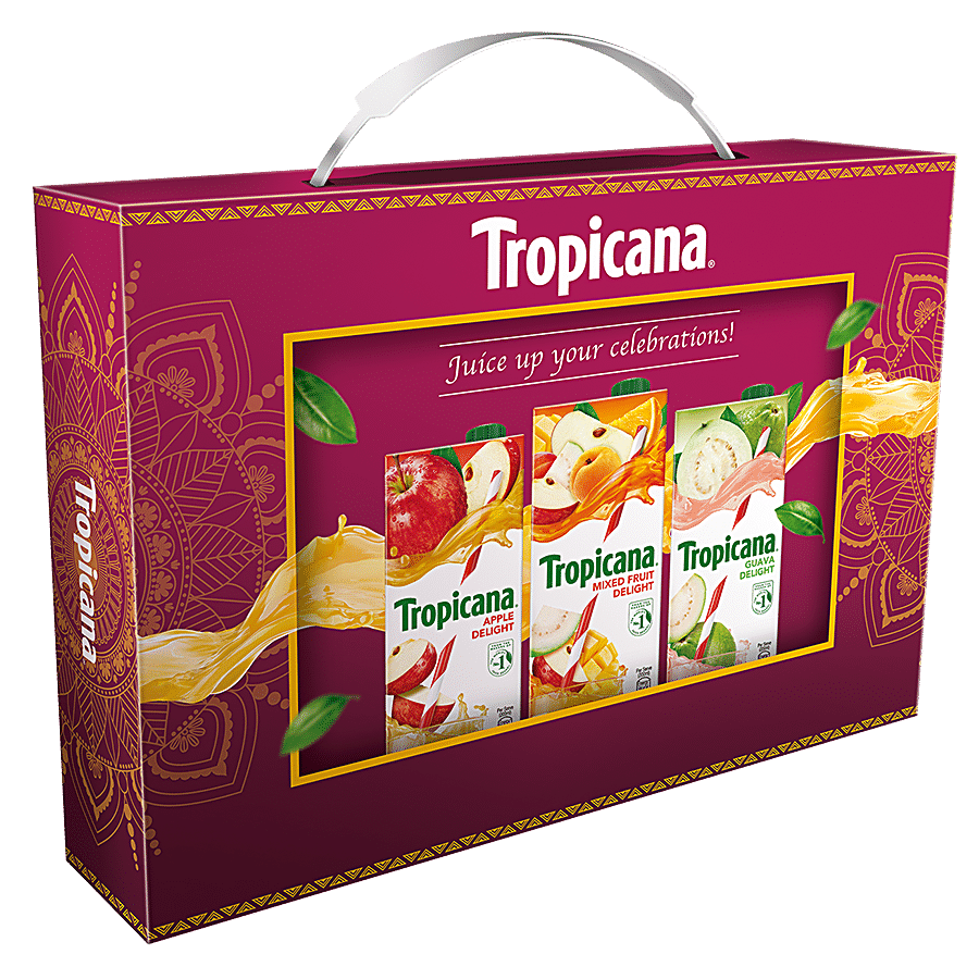 Tropicana Delight Fruit Juice - Guava +Apple +Mixed Fruit