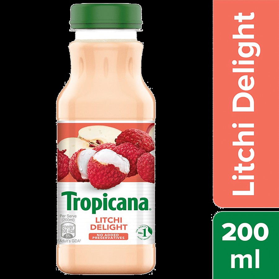 Tropicana Litchi Delight Juice - Aseptic Pack