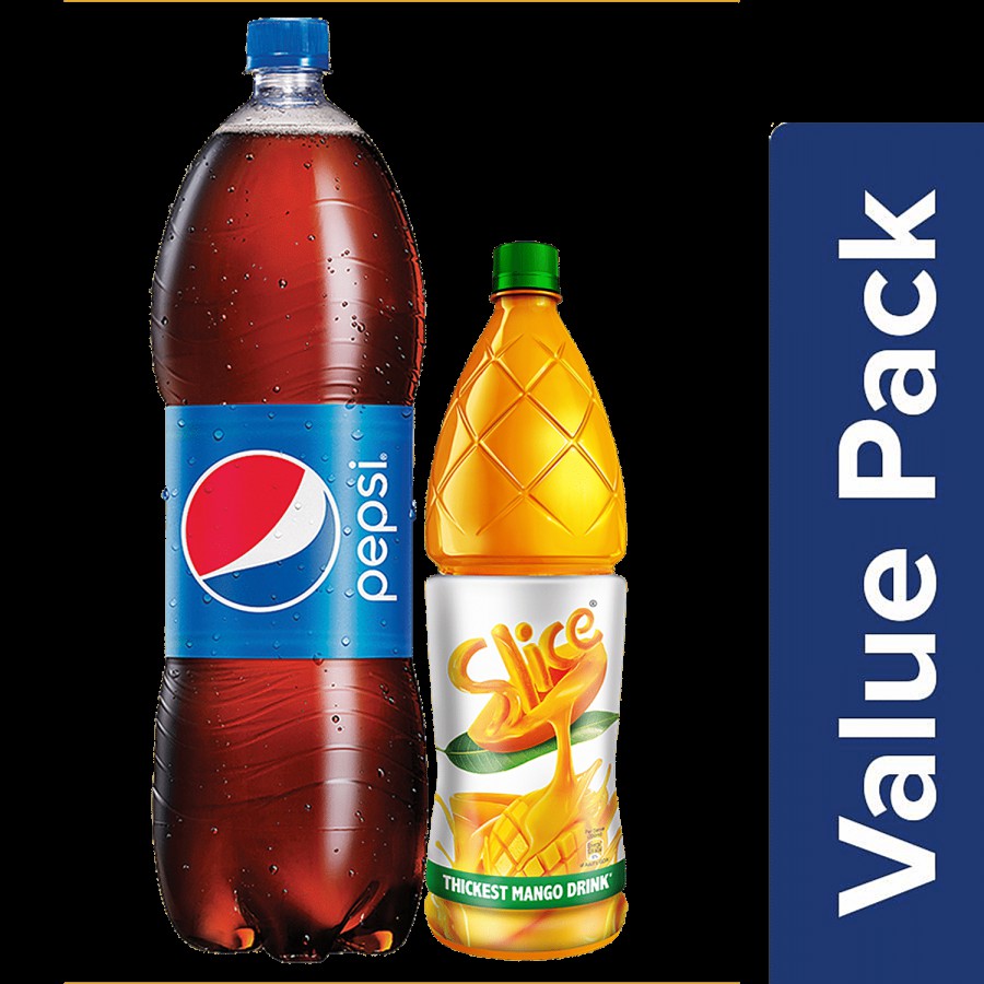 bb Combo Pepsi Soft Drink 2.25 L + Slice Thickest Mango Drink 1.2 L