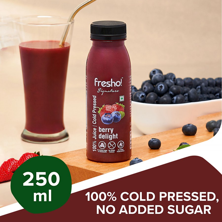 fresho! Signature Berry Delight Juice - 100% Cold Pressed