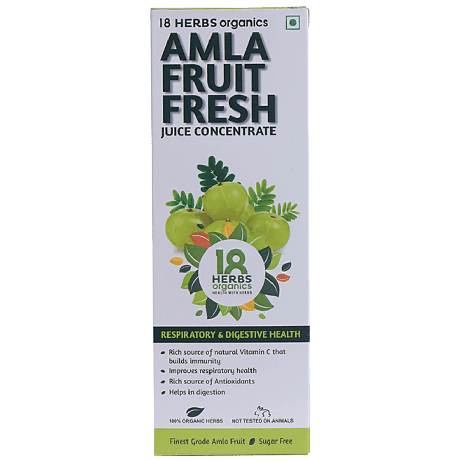 18 Herbs Organics Amla Fruit Fresh Juice Concentrate