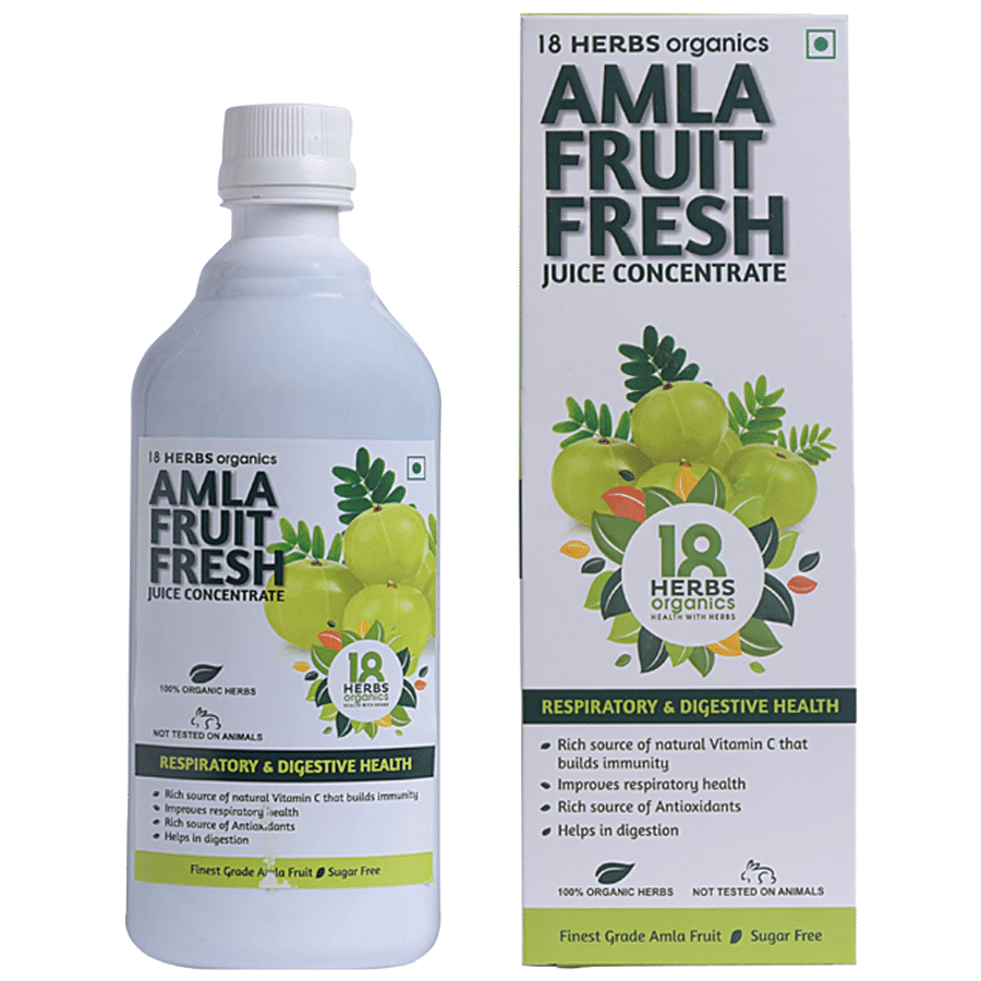 18 Herbs Organics Amla Fruit Fresh Juice Concentrate