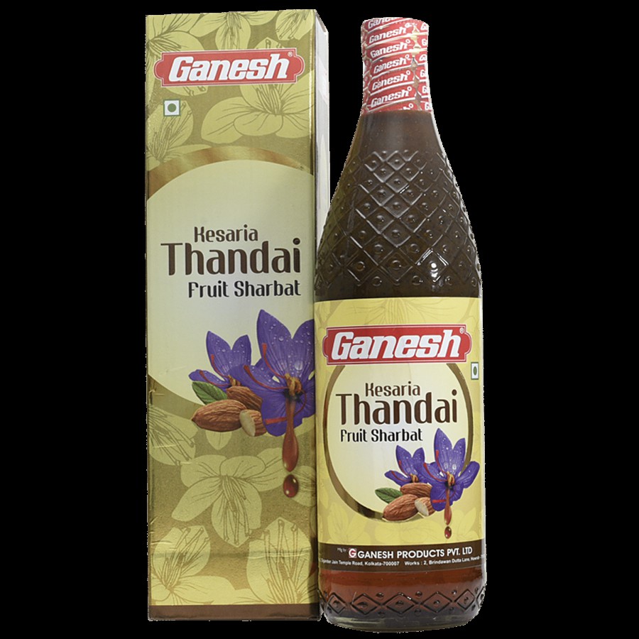 Ganesh Sharbat Fruit Sharbat - Kesaria Thandai