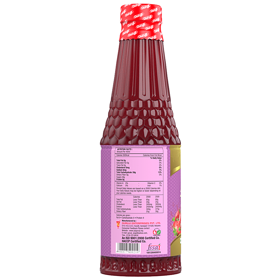 Jai Guruji Strawberry Fruit Syrup