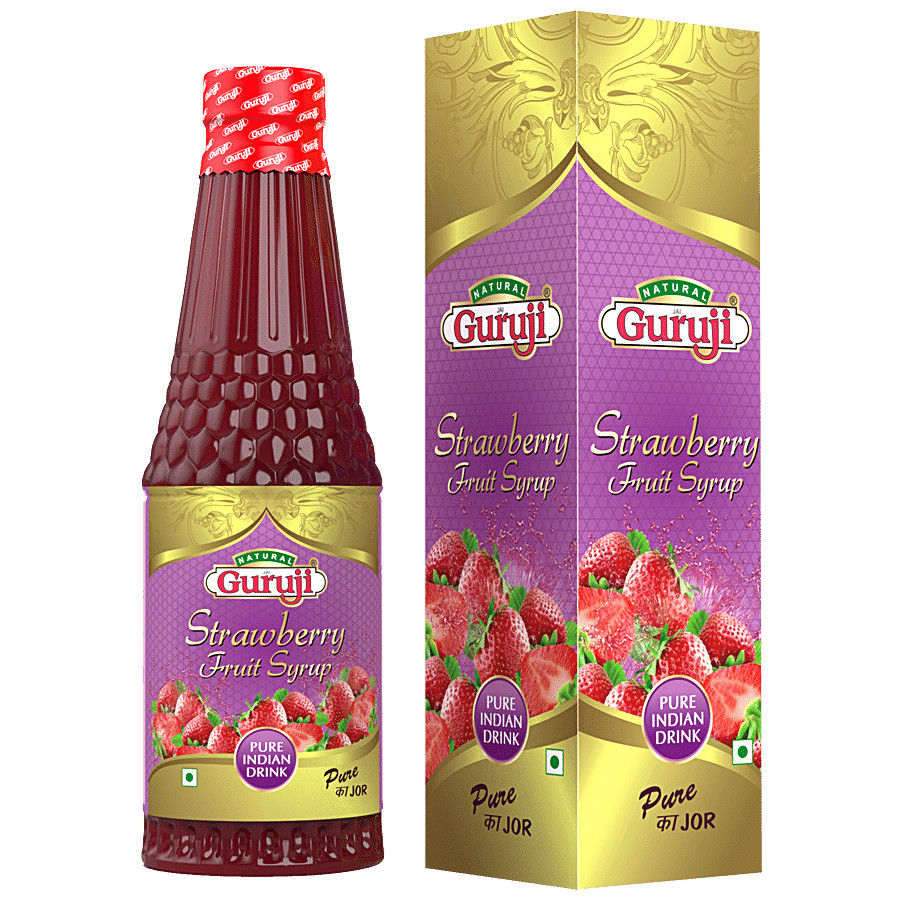 Jai Guruji Strawberry Fruit Syrup