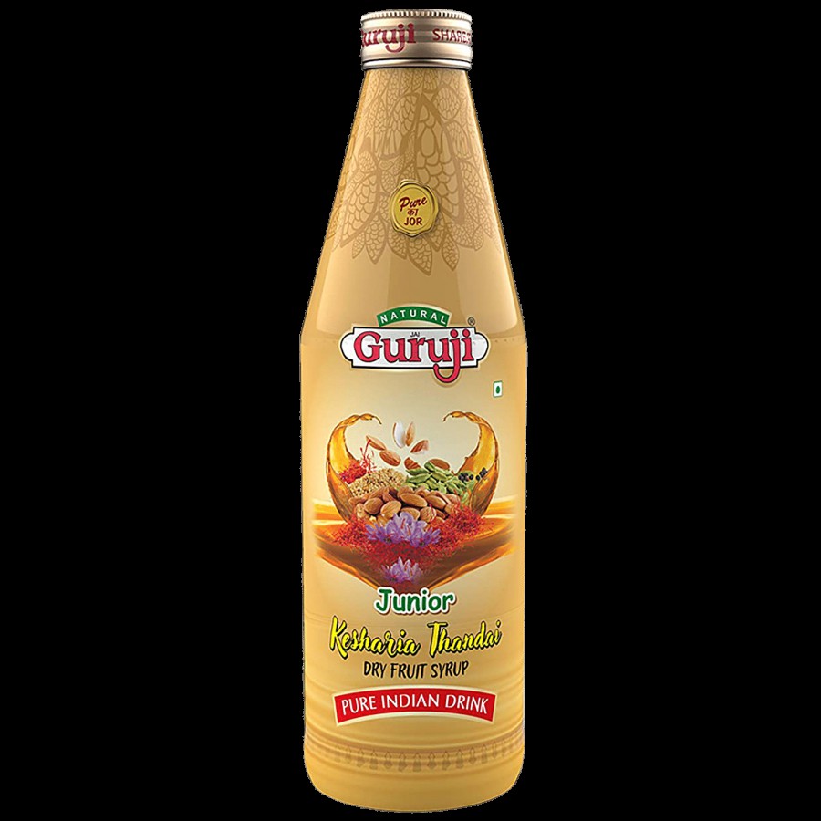 Jai Guruji Junior Kesharia Thandai Dry Fruit Syrup