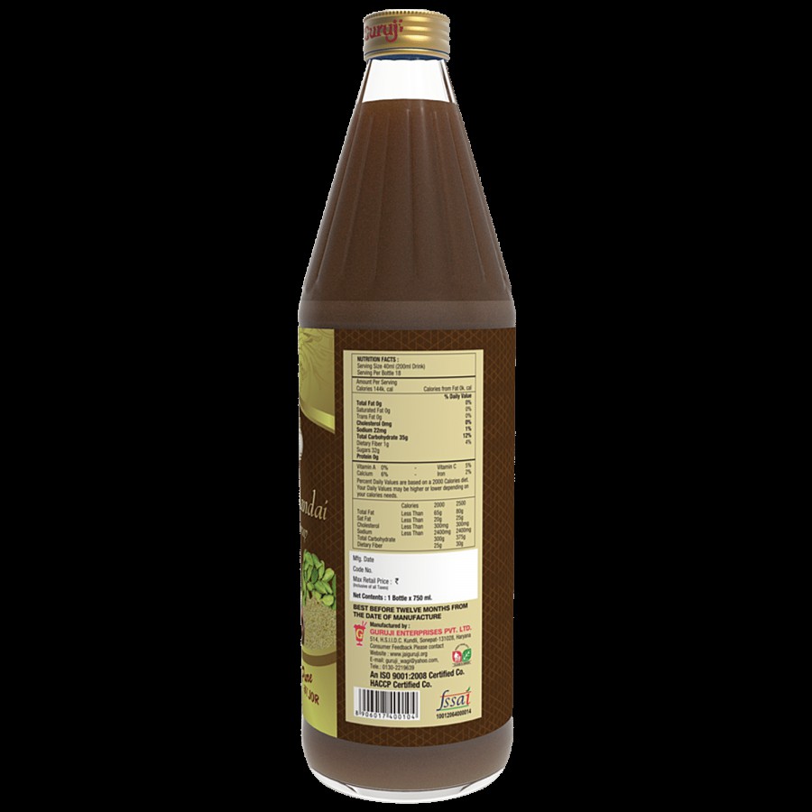 Jai Guruji Kesharia Thandai Dry Fruit Syrup