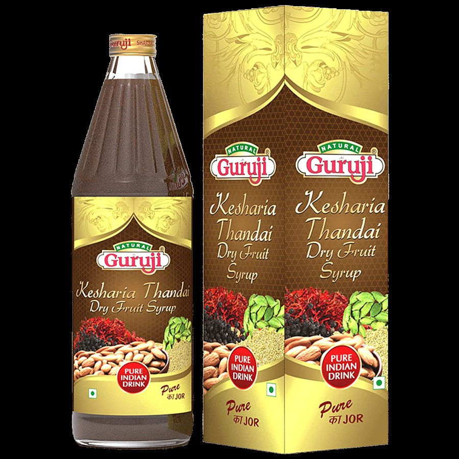 Jai Guruji Kesharia Thandai Dry Fruit Syrup