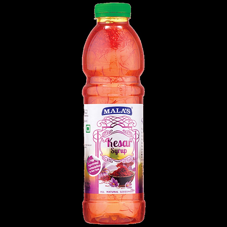 Malas Kesar Syrup - Rich & Refreshing Flavour