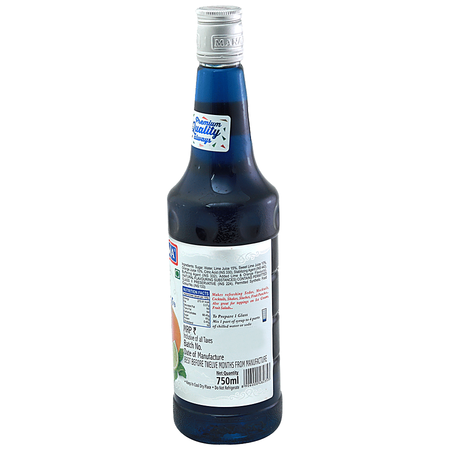 Manama Blue Curacao Fruit Syrup