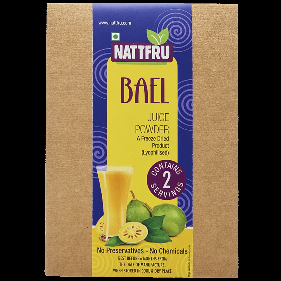 Nattfru Nattfru bael-juice-powder 90 g Sachet (2 Serving x 45 g each)