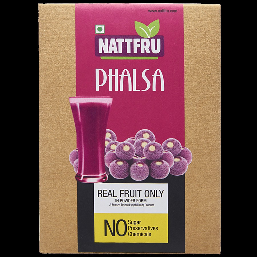 Nattfru Nattfru phalsa-fruit-juice-powder-real-fruit-only-no-added-sugar 60 g Sachet