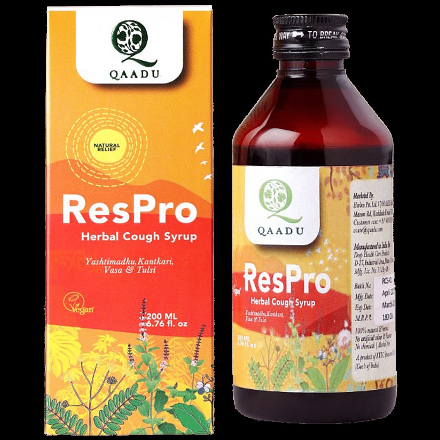 Qaadu ResPro Herbal Cough Syrup - Kantkari