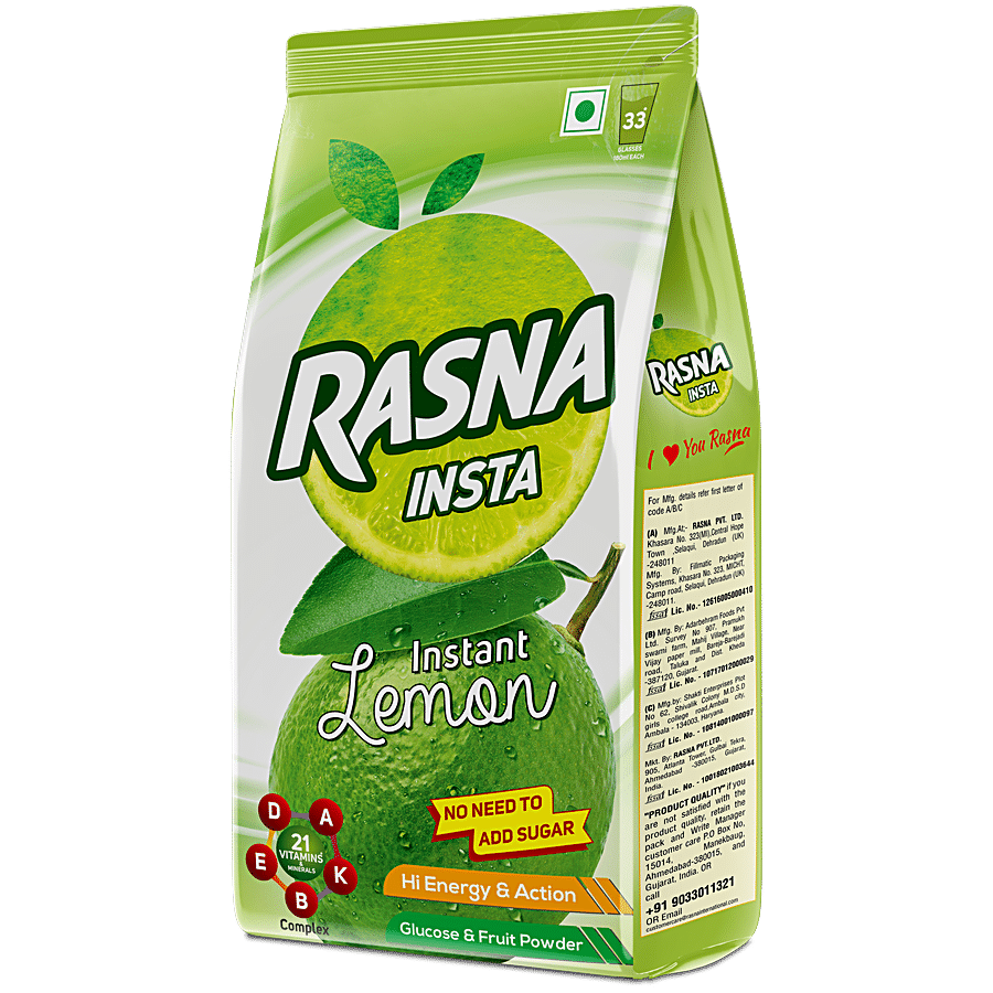 Rasna Fruit Plus Insta - Lemon