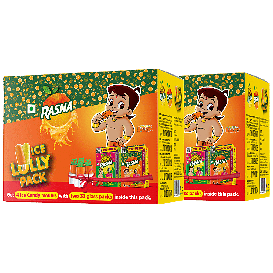 Rasna Ice Lolly Pack - Nagpur Orange & American Pineapple