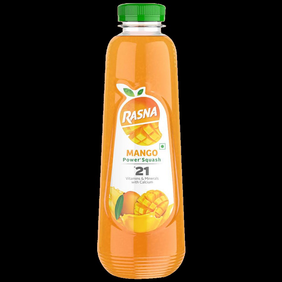 Rasna Fruit Plus 21 - Mango Power Squash