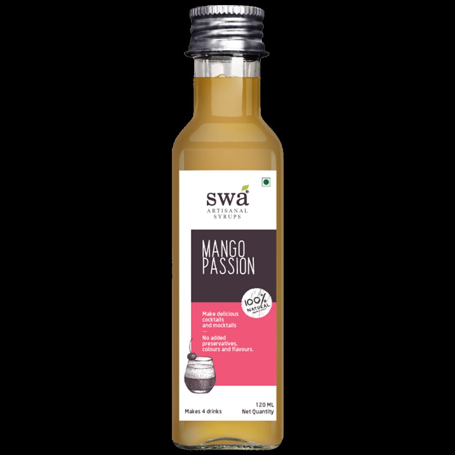 Swa Artisanal Syrups Mango Passion For Mocktails