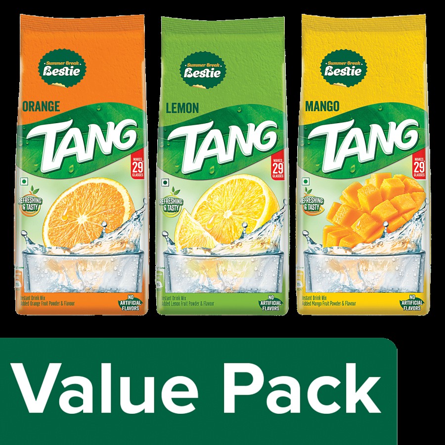 Tang Instant Drink Mix - Orange + Lemon + Mango