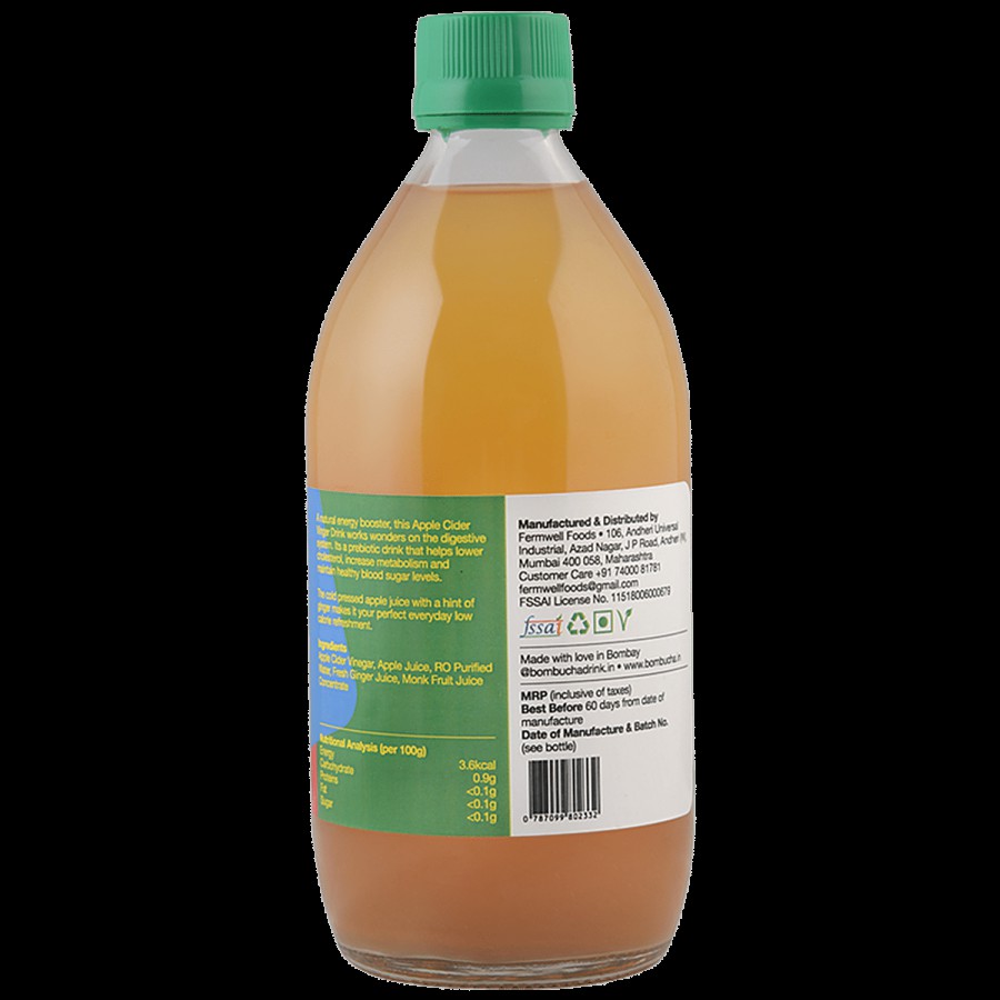 Bombucha Apple Cider Vinegar Drink - Apple & Ginger