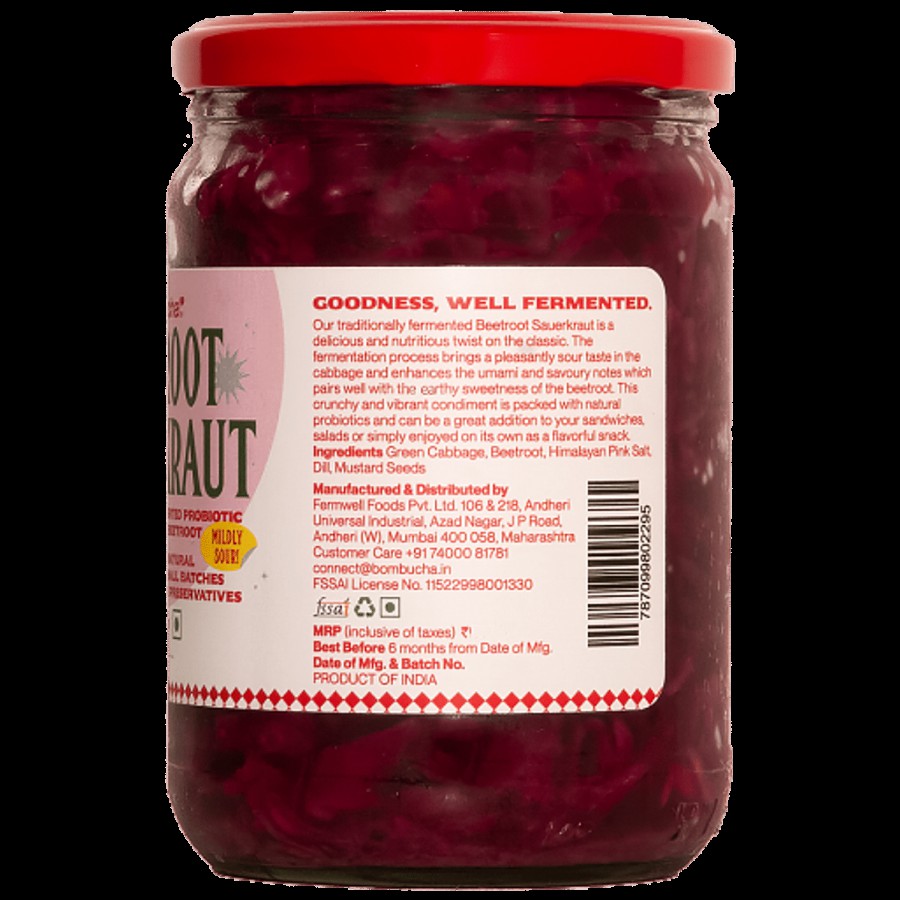 Bombucha Beet Sauerkraut