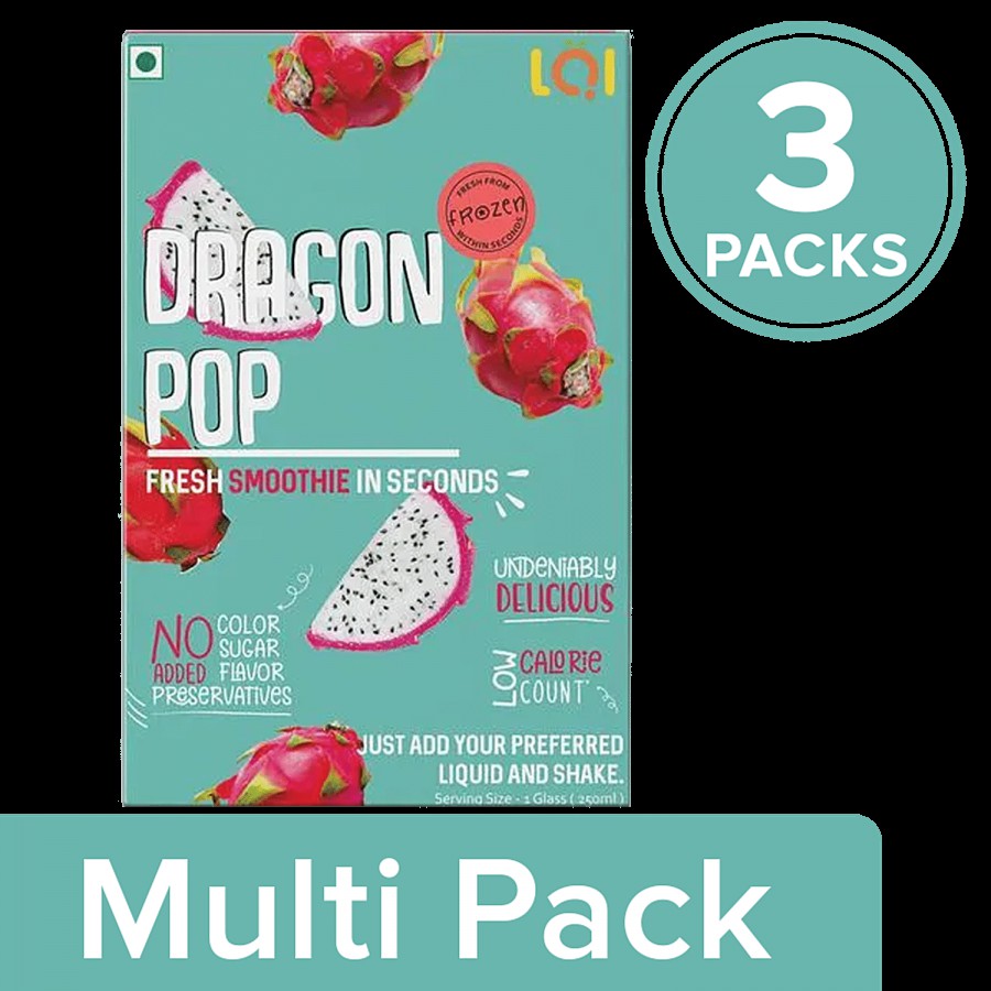 LQI Dragon Pop Smoothie Pack - Fresh Fruits