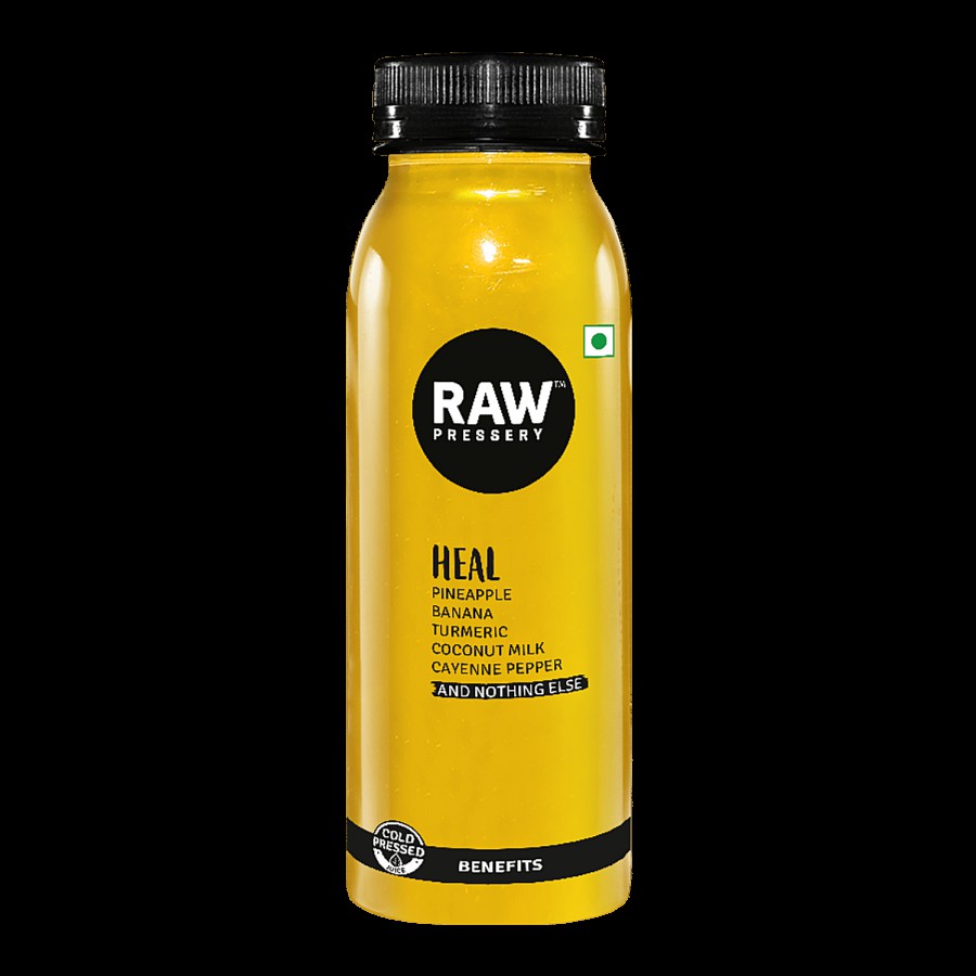 Raw Pressery 100% Natural Cold Pressed Juice With Turmeric - Heal