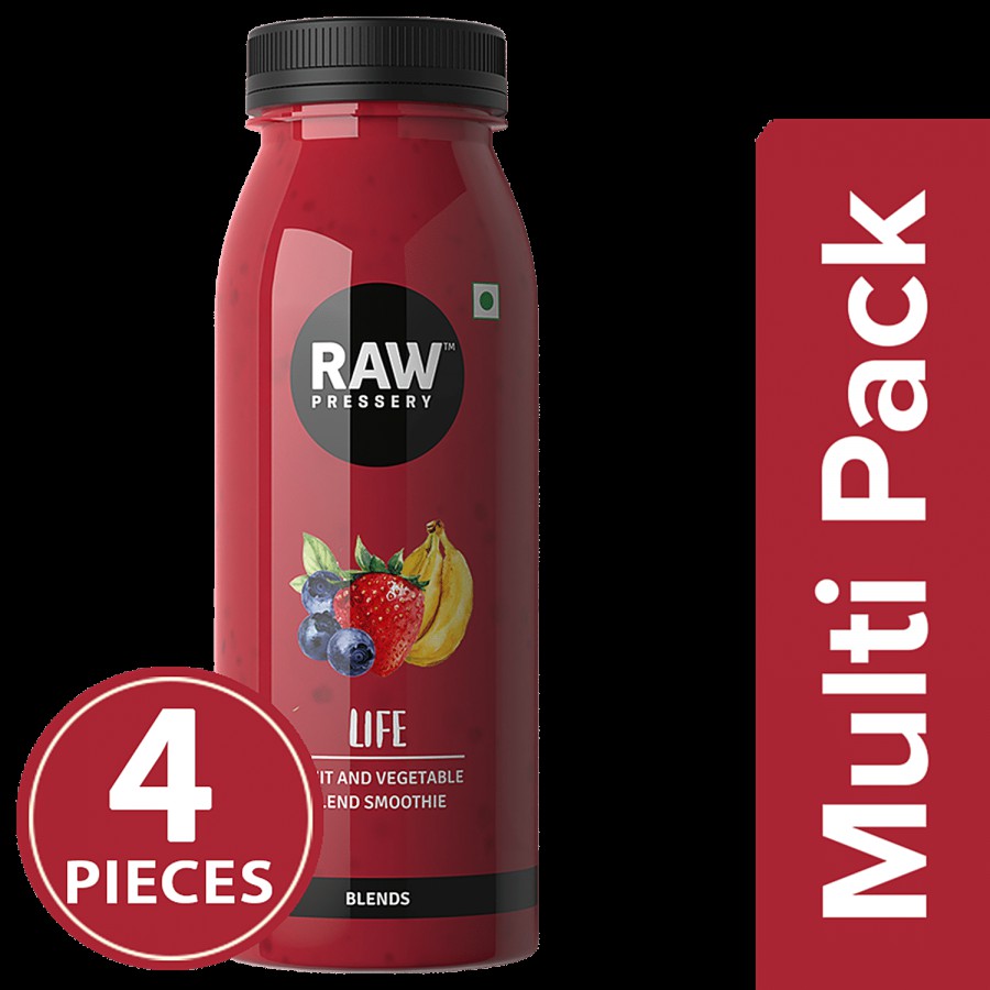 Raw Pressery Cold Extracted Juice - Life