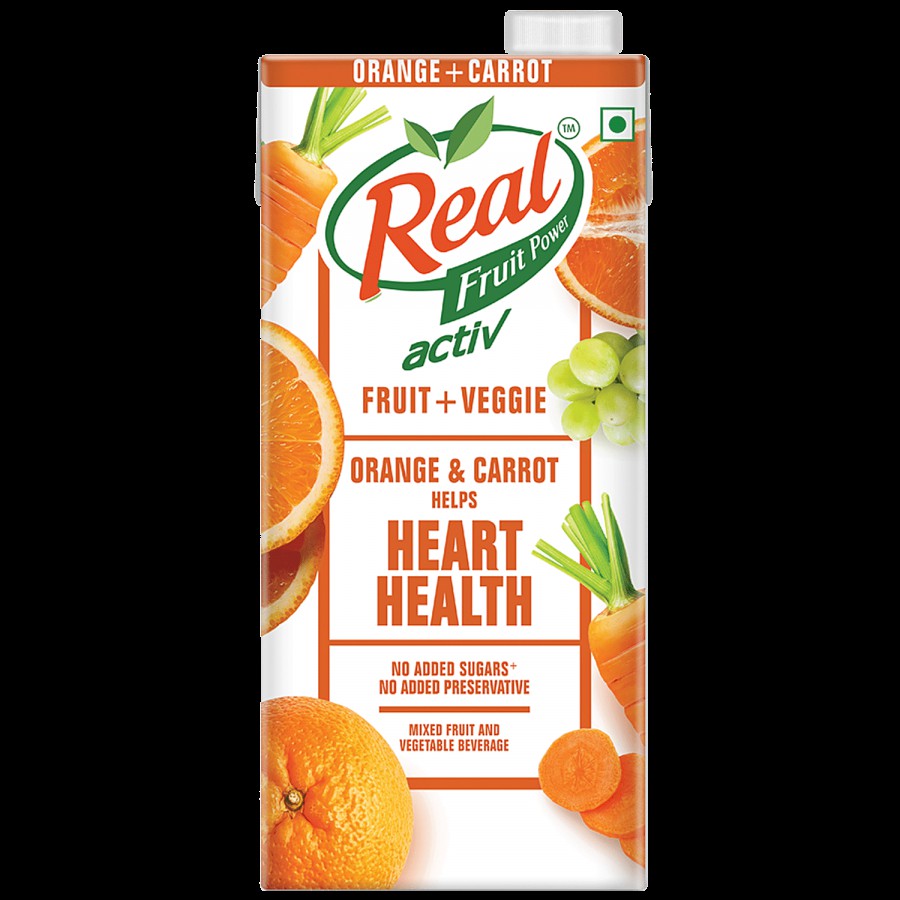 Real Activ Real Activ Fruit + Veggie Orange & Carrot Beverage