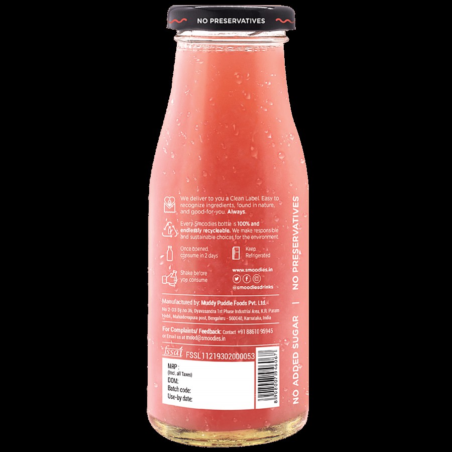 Smoodies Litchi Lachak Smoothie - With Aloe Vera & Rose Water