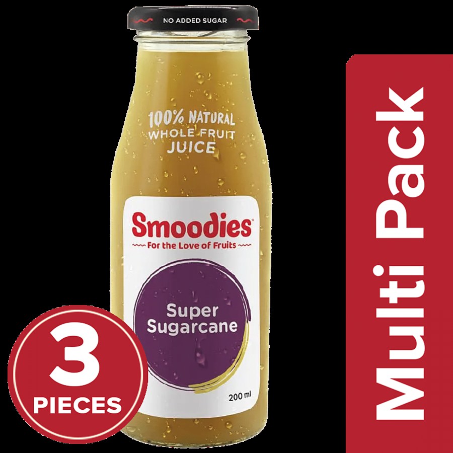 Smoodies Super Sugar Cane Juice - With Lemon & Ginger