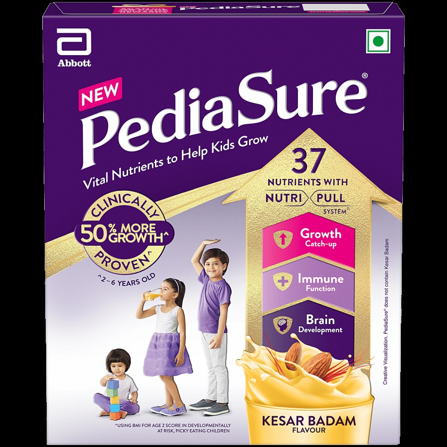 Pediasure Nutrition Drink Powder - Kesar Badam Flavour