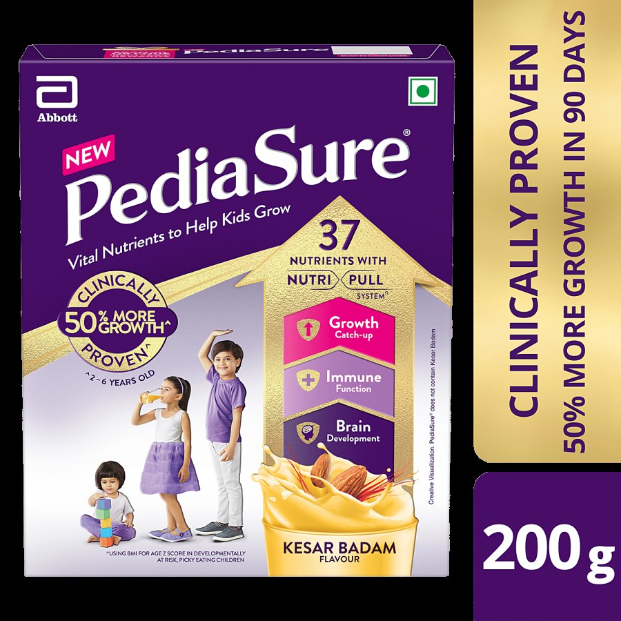 Pediasure Nutrition Drink Powder - Kesar Badam Flavour