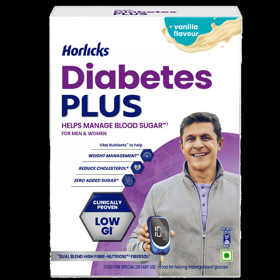 Horlicks Diabetes Plus - Vanilla Flavour