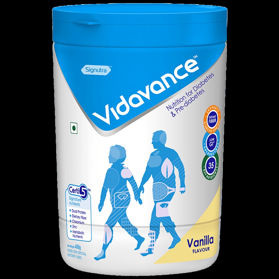 Vidavance Advanced Nutrition For Diabetes & Pre-Diabetes - Vanilla