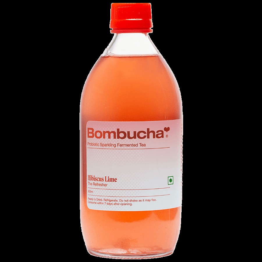 Bombucha Hibiscus Lime Kombucha